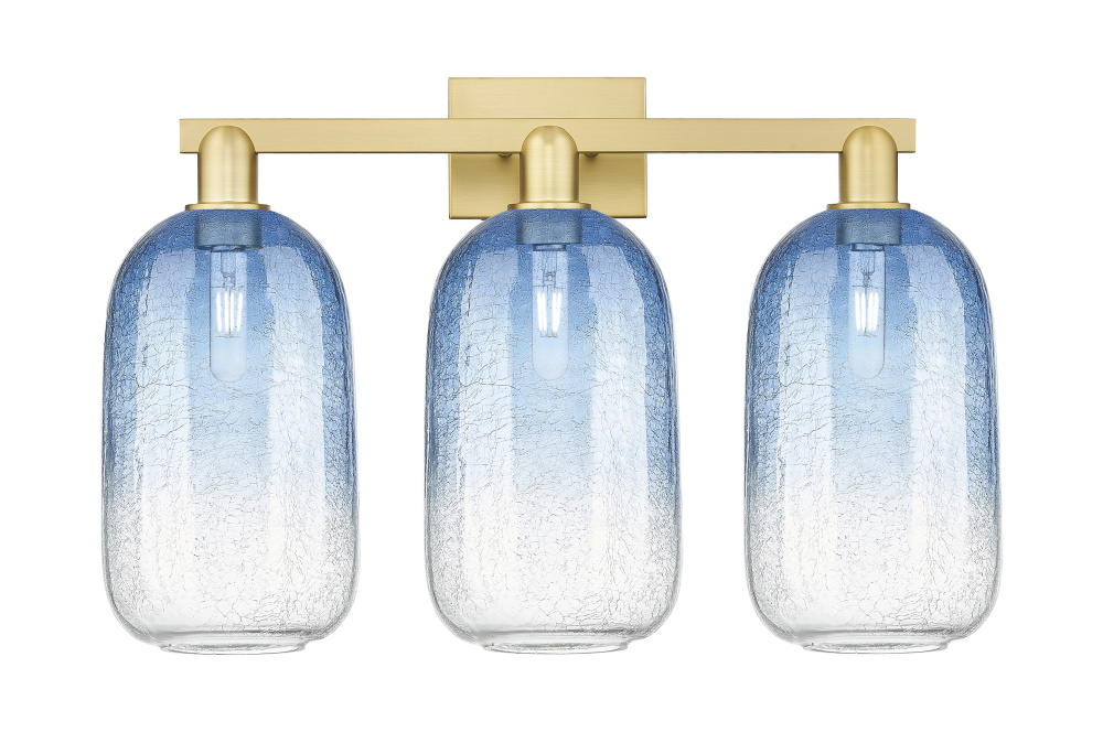 Brookhaven Cloche - 3 Light - 26 inch - Satin Gold - Bath Vanity Light