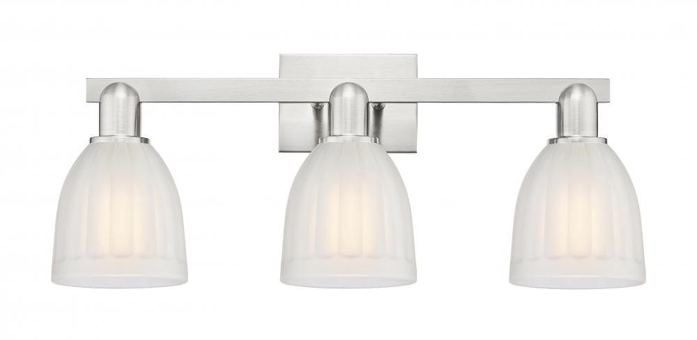 Brookfield - 3 Light - 25 inch - Brushed Satin Nickel - Bath Vanity Light