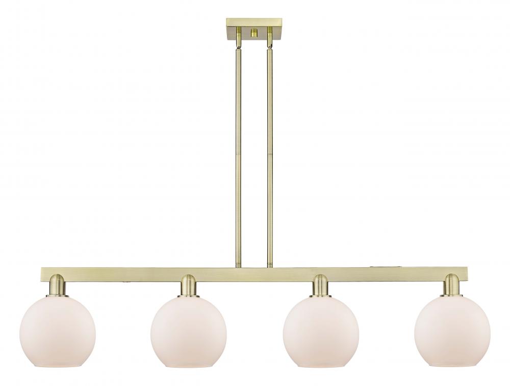 Athens - 4 Light - 51 inch - Antique Brass - Stem hung - Island Light