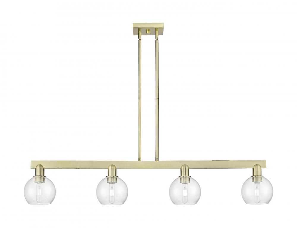 Athens - 4 Light - 49 inch - Antique Brass - Stem hung - Island Light