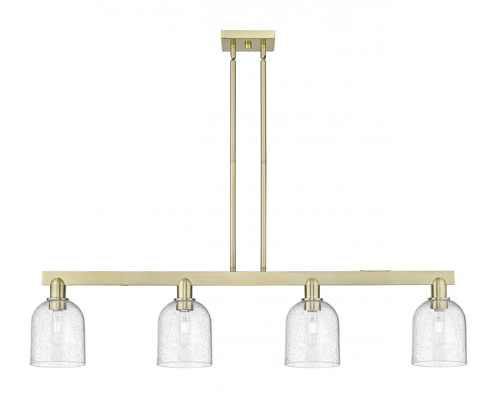 Bella - 4 Light - 48 inch - Antique Brass - Stem hung - Island Light