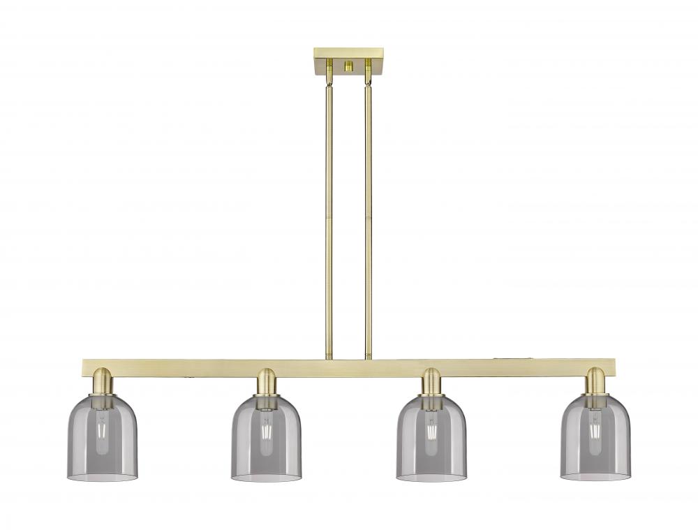 Bella - 4 Light - 48 inch - Antique Brass - Stem hung - Island Light