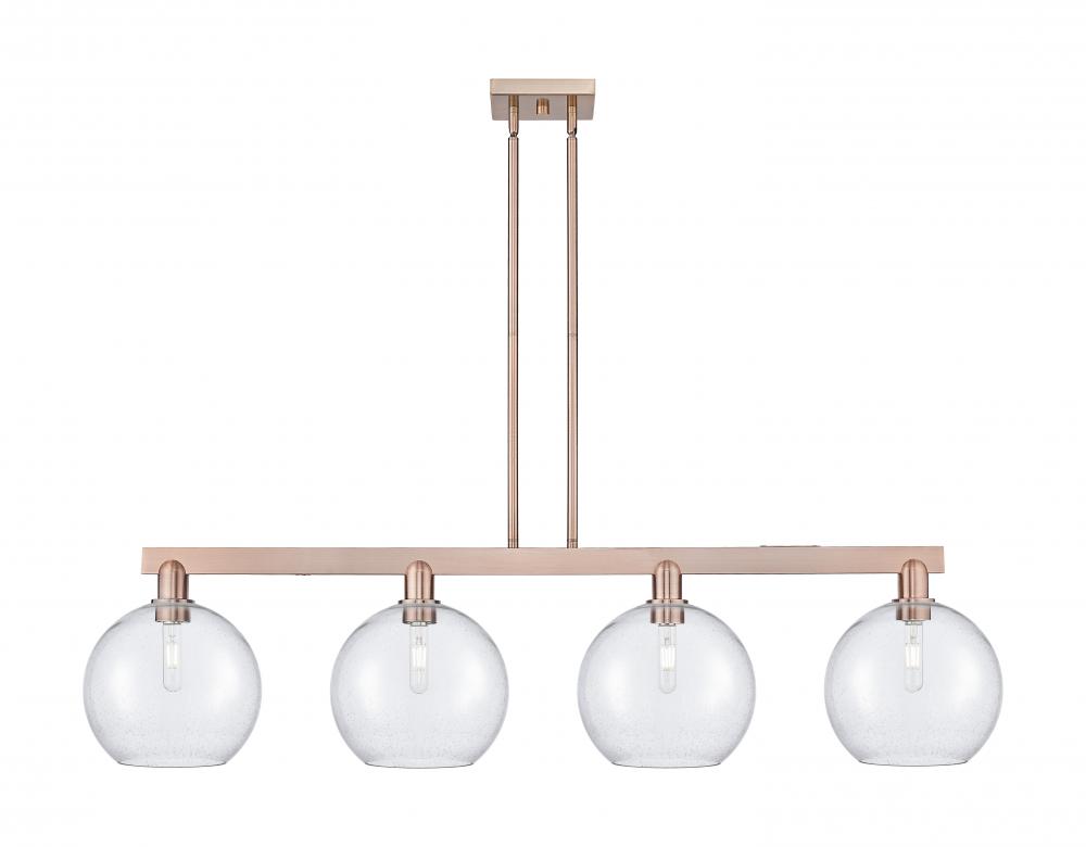 Athens - 4 Light - 53 inch - Antique Copper - Stem hung - Island Light