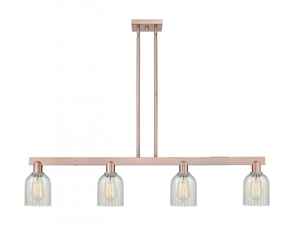 Caledonia - 4 Light - 48 inch - Antique Copper - Stem hung - Island Light