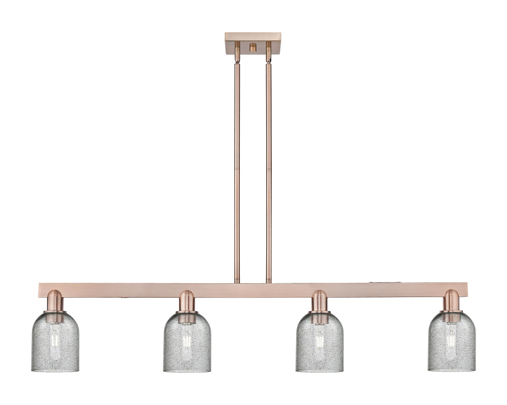 Caledonia - 4 Light - 48 inch - Antique Copper - Stem hung - Island Light