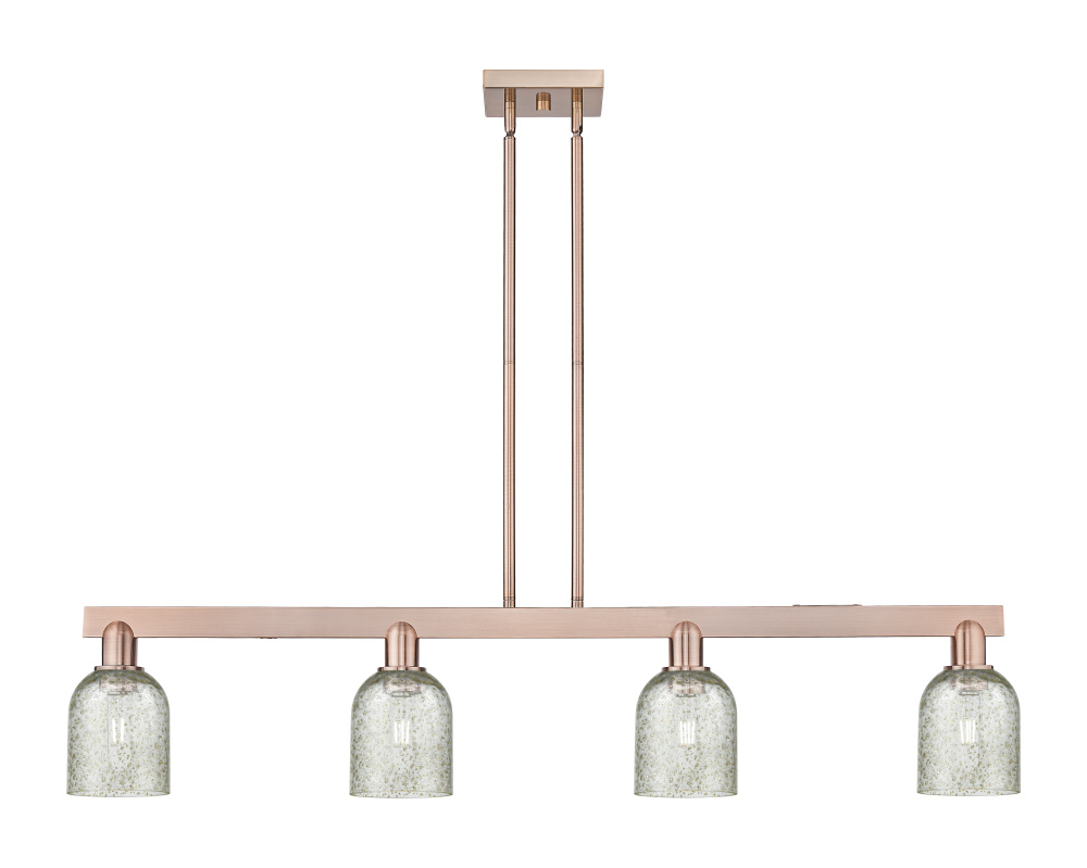 Caledonia - 4 Light - 48 inch - Antique Copper - Stem hung - Island Light