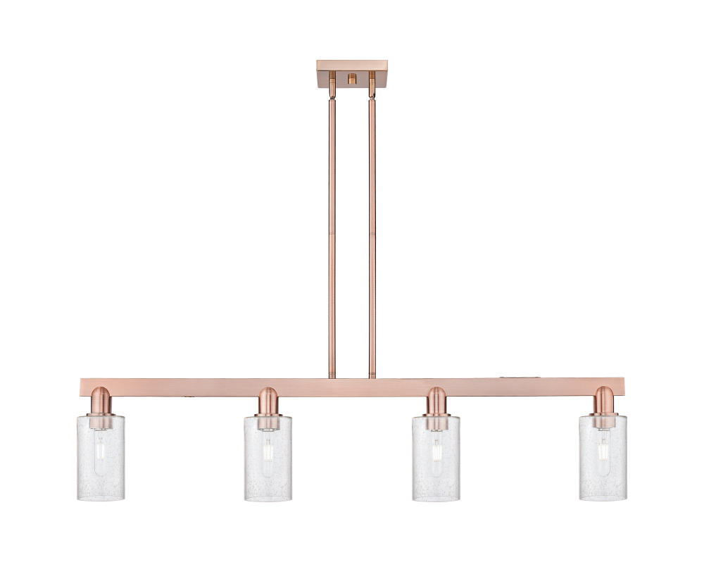 Clymer - 4 Light - 47 inch - Antique Copper - Stem hung - Island Light