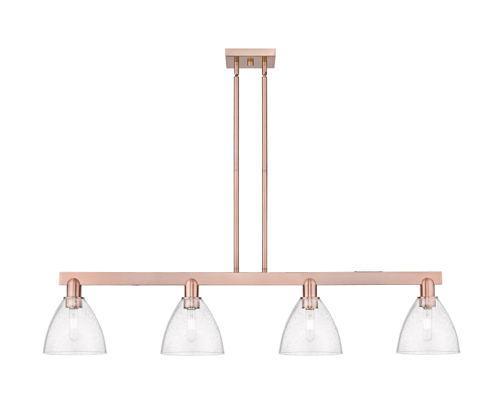 Bristol - 4 Light - 50 inch - Antique Copper - Stem hung - Island Light