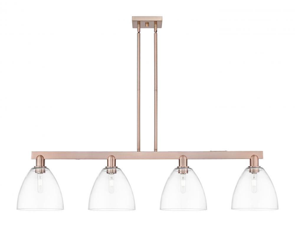 Bristol - 4 Light - 52 inch - Antique Copper - Stem hung - Island Light