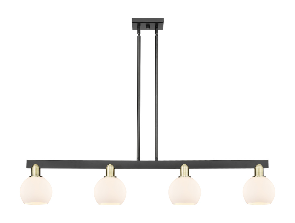 Athens - 4 Light - 49 inch - Black Antique Brass - Stem hung - Island Light