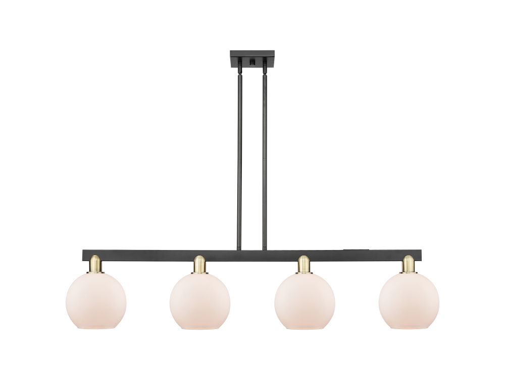 Athens - 4 Light - 51 inch - Black Antique Brass - Stem hung - Island Light