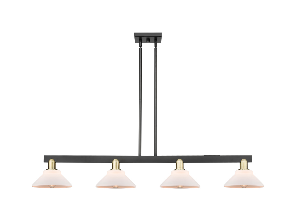Orwell - 4 Light - 51 inch - Black Antique Brass - Stem hung - Island Light