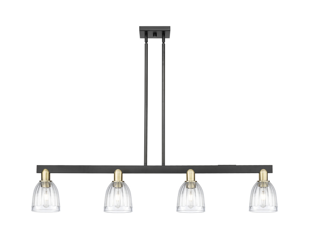 Brookfield - 4 Light - 49 inch - Black Antique Brass - Stem hung - Island Light