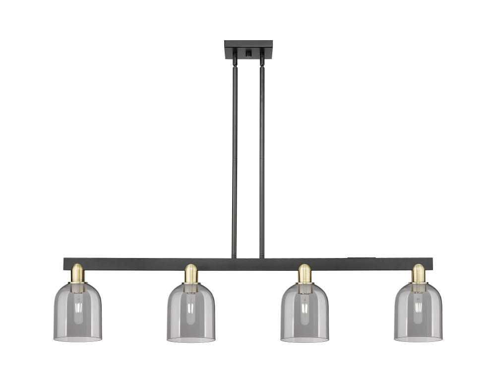 Bella - 4 Light - 48 inch - Black Antique Brass - Stem hung - Island Light