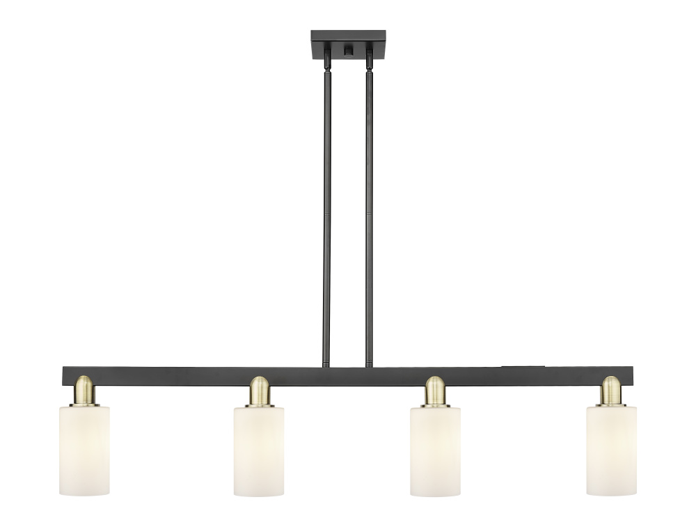 Clymer - 4 Light - 47 inch - Black Antique Brass - Stem hung - Island Light