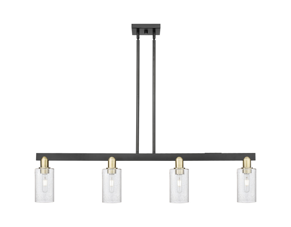 Clymer - 4 Light - 47 inch - Black Antique Brass - Stem hung - Island Light