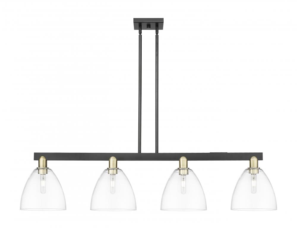 Bristol - 4 Light - 52 inch - Black Antique Brass - Stem hung - Island Light