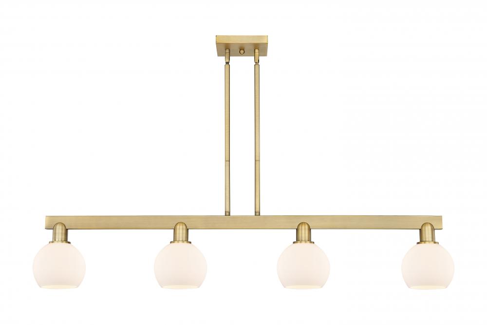 Athens - 4 Light - 49 inch - Brushed Brass - Stem hung - Island Light