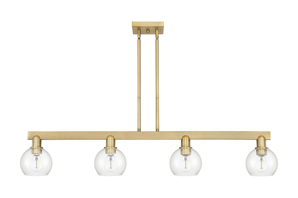 Athens - 4 Light - 49 inch - Brushed Brass - Stem hung - Island Light