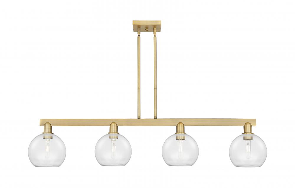 Athens - 4 Light - 51 inch - Brushed Brass - Stem hung - Island Light