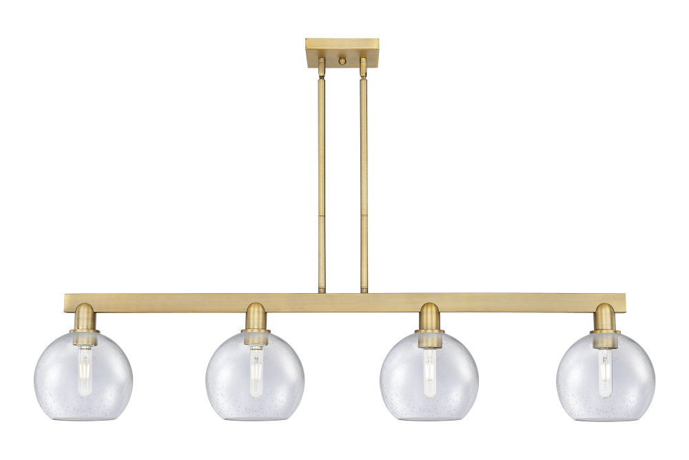 Athens - 4 Light - 51 inch - Brushed Brass - Stem hung - Island Light
