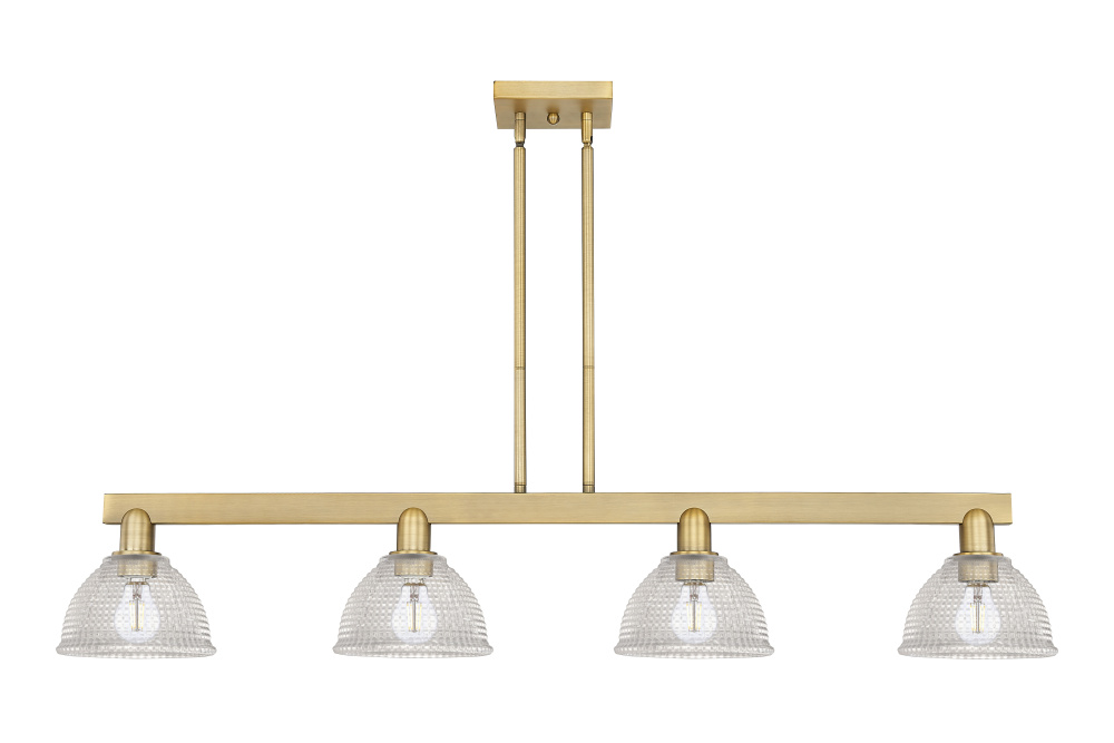 Arietta - 4 Light - 51 inch - Brushed Brass - Stem hung - Island Light