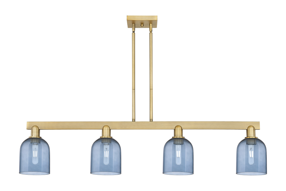 Bella - 4 Light - 48 inch - Brushed Brass - Stem hung - Island Light