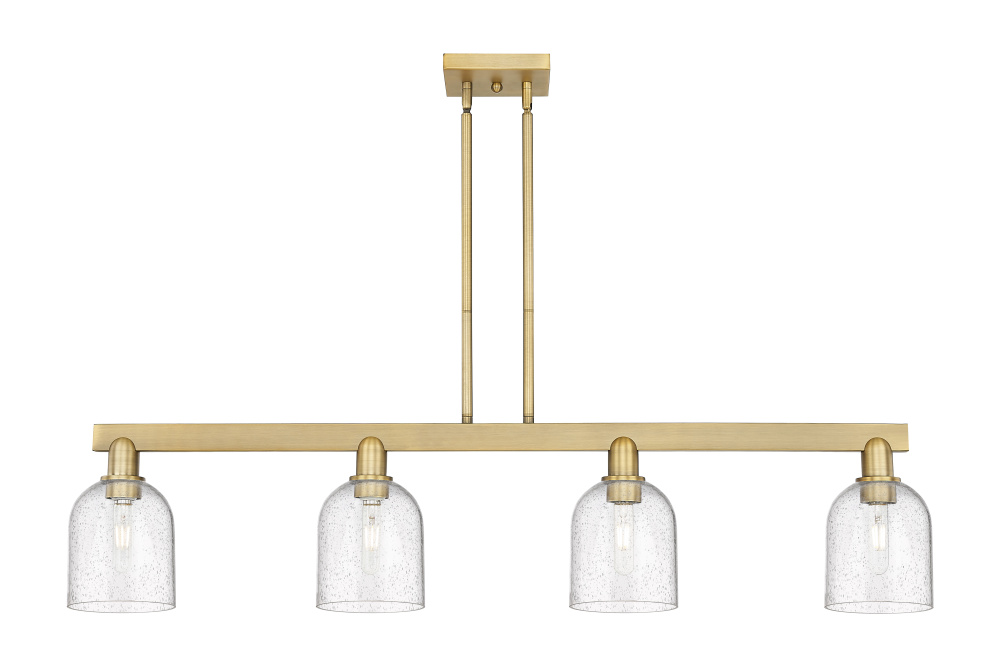 Bella - 4 Light - 48 inch - Brushed Brass - Stem hung - Island Light
