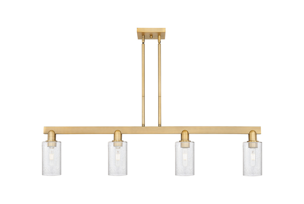 Clymer - 4 Light - 47 inch - Brushed Brass - Stem hung - Island Light