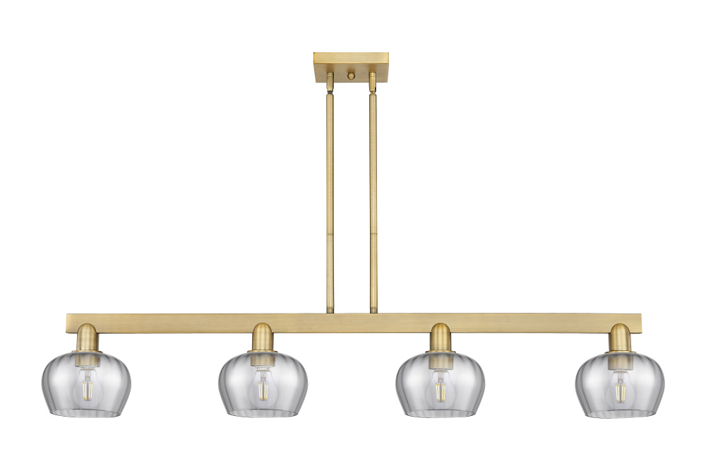 Fenton - 4 Light - 49 inch - Brushed Brass - Stem hung - Island Light