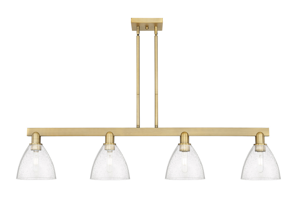 Bristol - 4 Light - 50 inch - Brushed Brass - Stem hung - Island Light