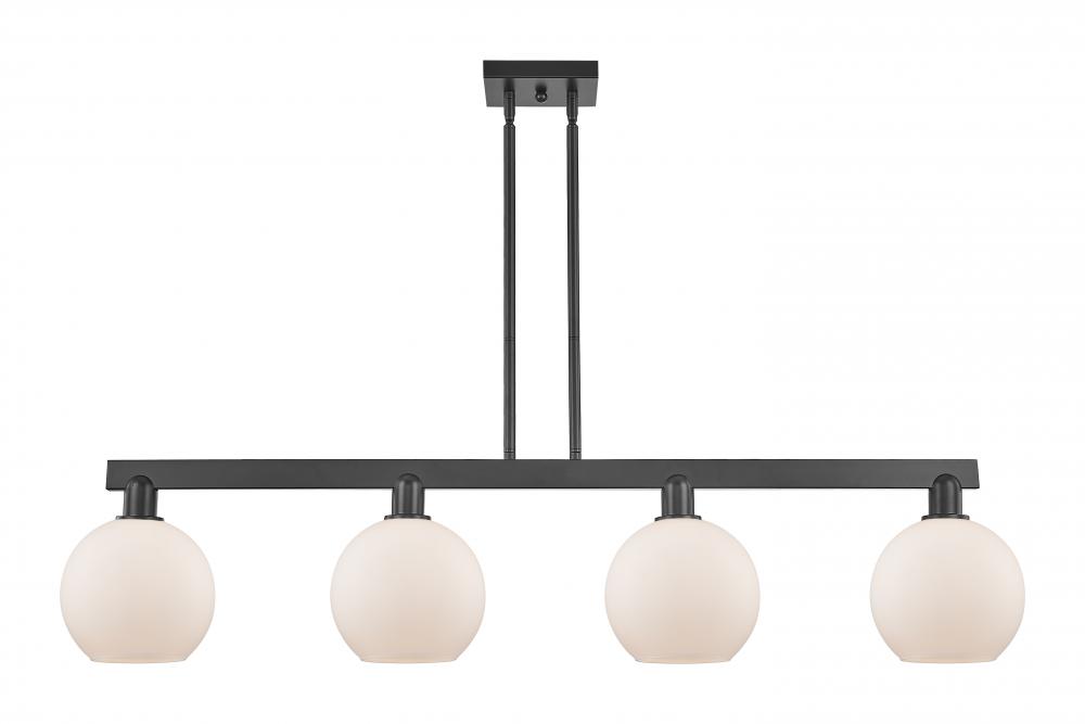 Athens - 4 Light - 51 inch - Matte Black - Stem hung - Island Light