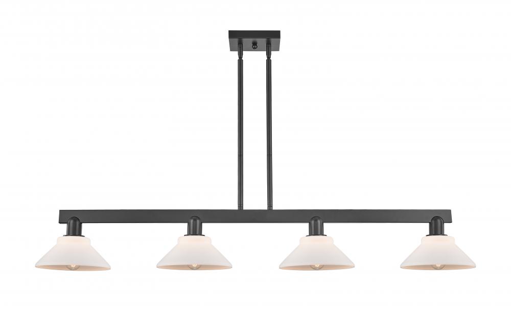 Orwell - 4 Light - 51 inch - Matte Black - Stem hung - Island Light