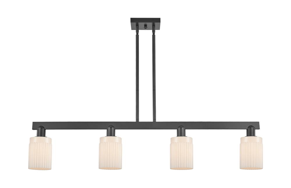 Hadley - 4 Light - 47 inch - Matte Black - Stem hung - Island Light