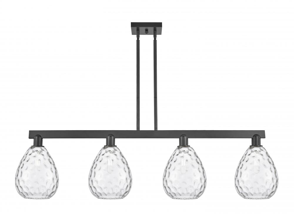 Waverly - 4 Light - 51 inch - Matte Black - Stem hung - Island Light
