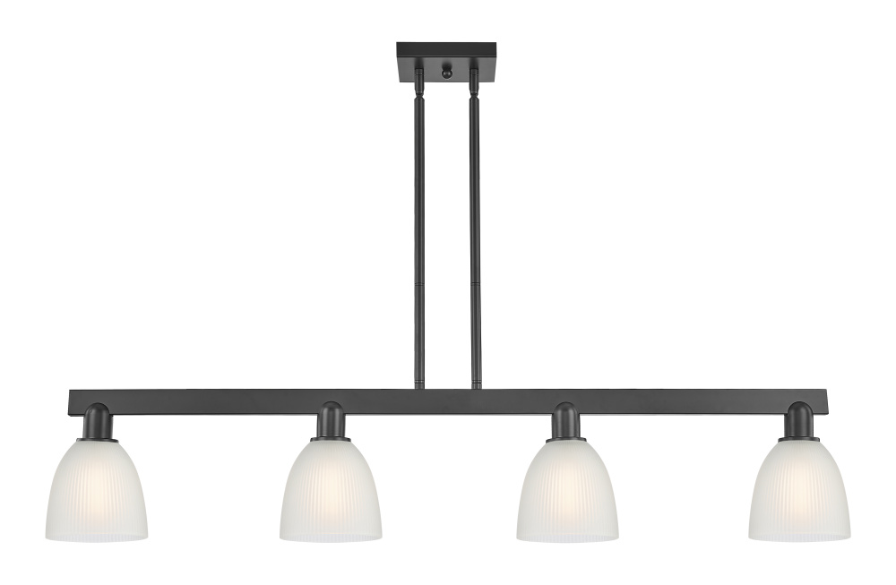 Castile - 4 Light - 49 inch - Matte Black - Stem hung - Island Light