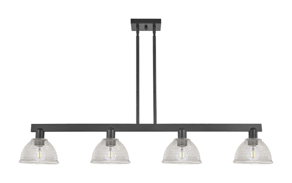 Arietta - 4 Light - 51 inch - Matte Black - Stem hung - Island Light