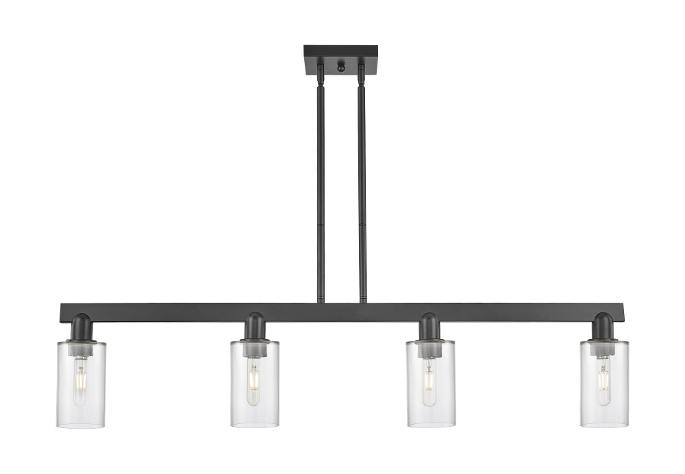 Clymer - 4 Light - 47 inch - Matte Black - Stem hung - Island Light