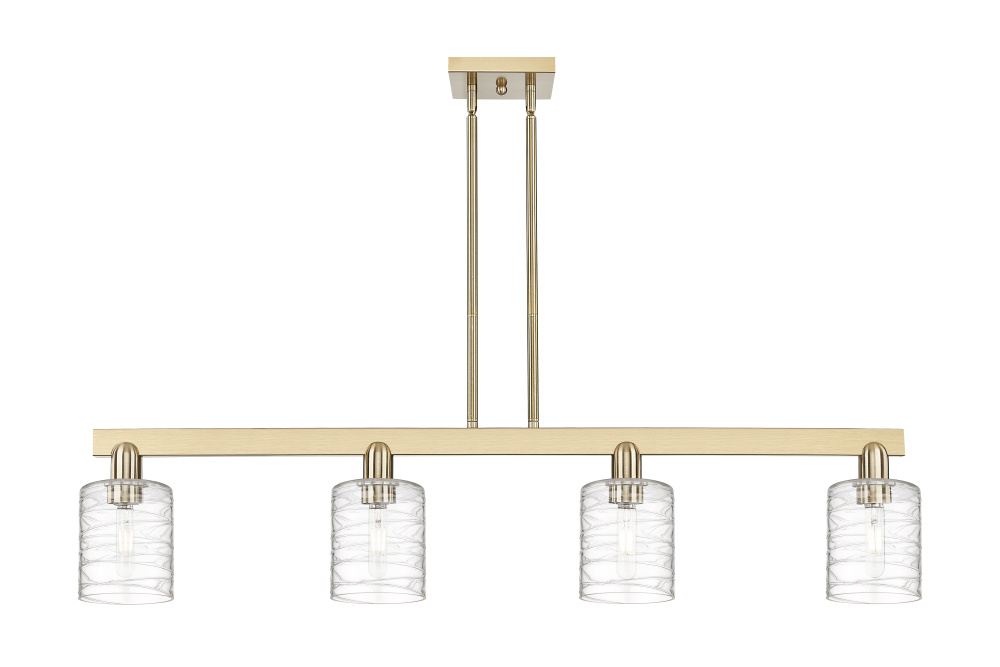 Cobbleskill - 4 Light - 48 inch - Champagne Bronze - Stem hung - Island Light