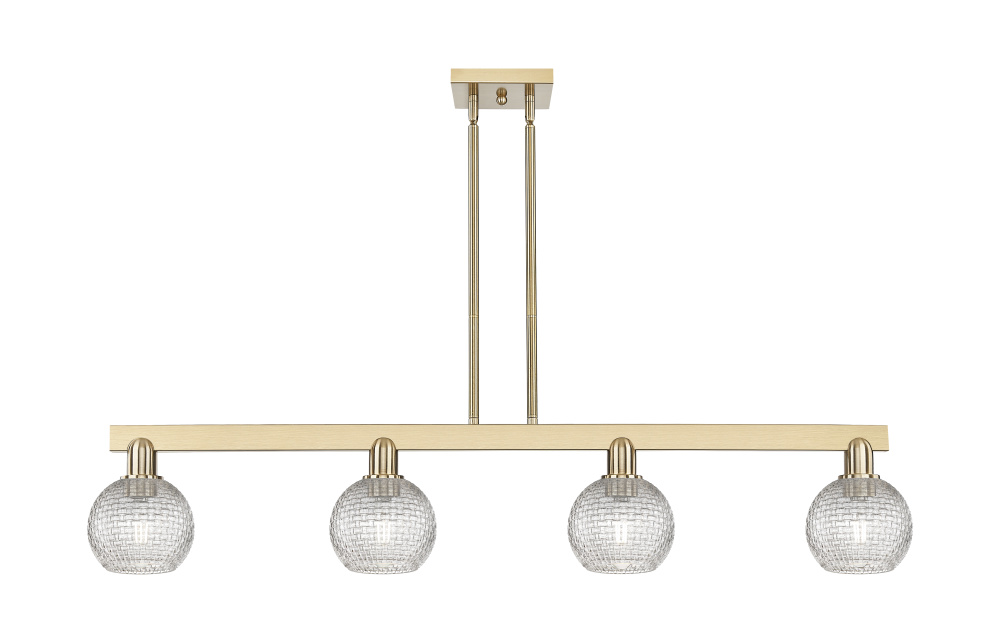 Athens - 4 Light - 49 inch - Champagne Bronze - Stem hung - Island Light