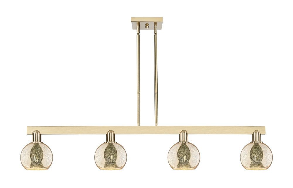 Athens - 4 Light - 49 inch - Champagne Bronze - Stem hung - Island Light