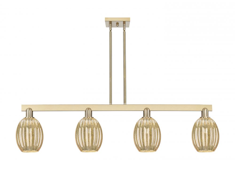 Preston Bulb - 4 Light - 48 inch - Champagne Bronze - Stem hung - Island Light