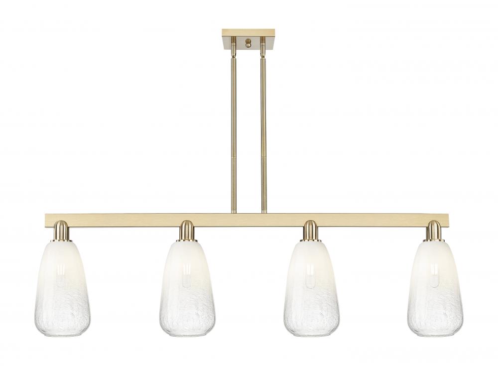 Brookhaven Almond - 4 Light - 48 inch - Champagne Bronze - Stem hung - Island Light