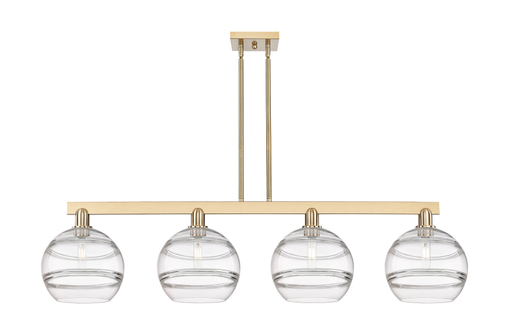 Rochester - 4 Light - 53 inch - Champagne Bronze - Stem hung - Island Light