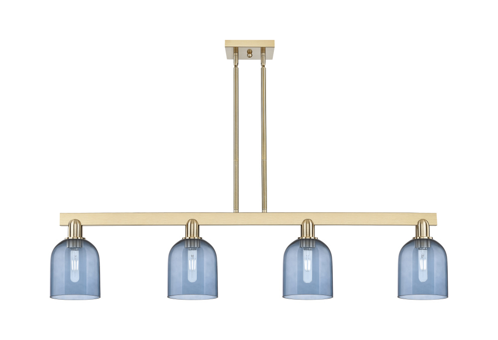 Bella - 4 Light - 48 inch - Champagne Bronze - Stem hung - Island Light