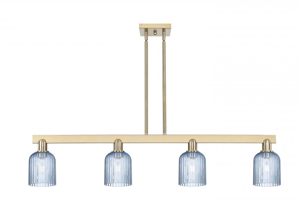 Bridal Veil - 4 Light - 48 inch - Champagne Bronze - Stem hung - Island Light