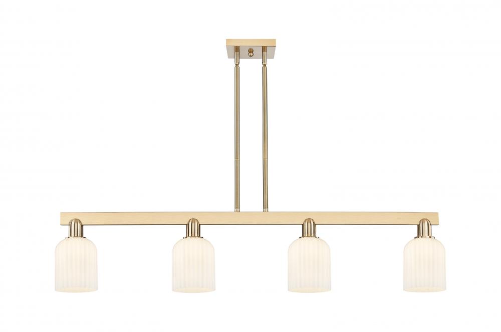 Bridal Veil - 4 Light - 48 inch - Champagne Bronze - Stem hung - Island Light