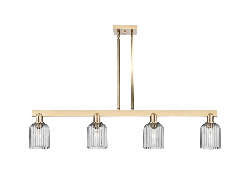 Bridal Veil - 4 Light - 48 inch - Champagne Bronze - Stem hung - Island Light