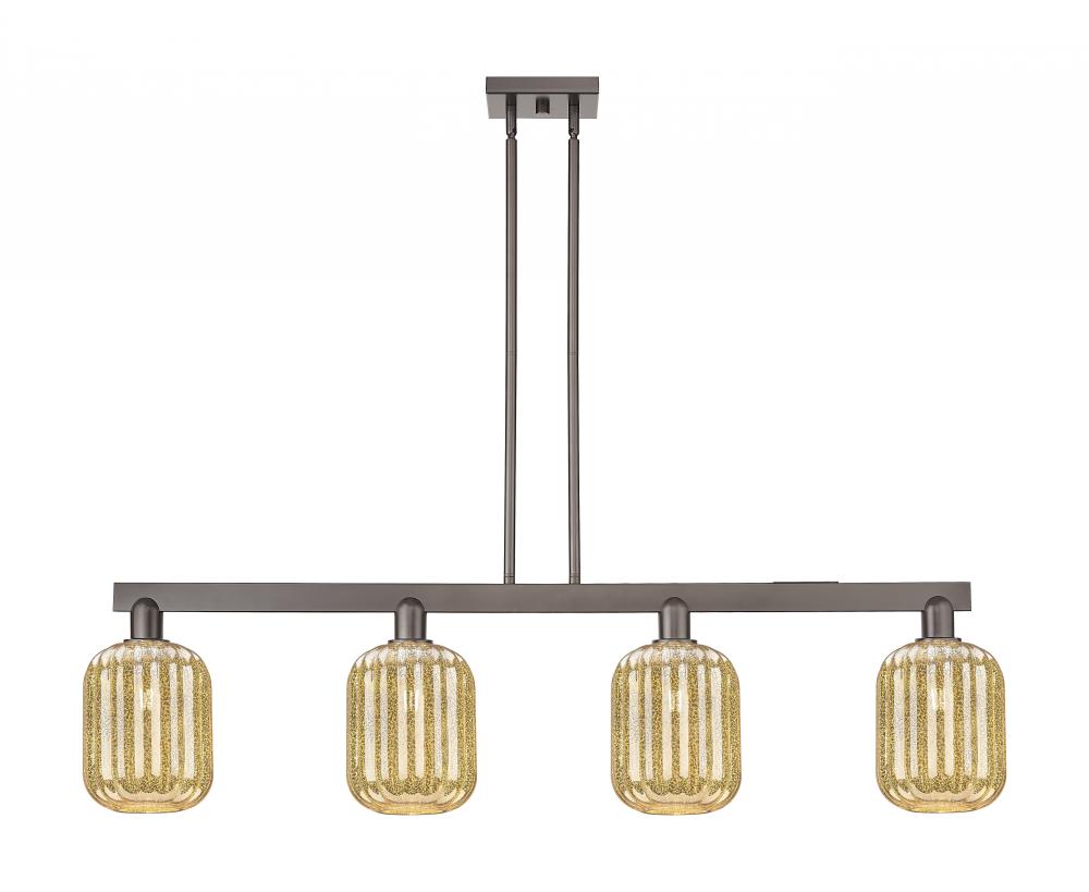 Preston Cylinder - 4 Light - 48 inch - Oil Rubbed Bronze - Stem hung - Island Light