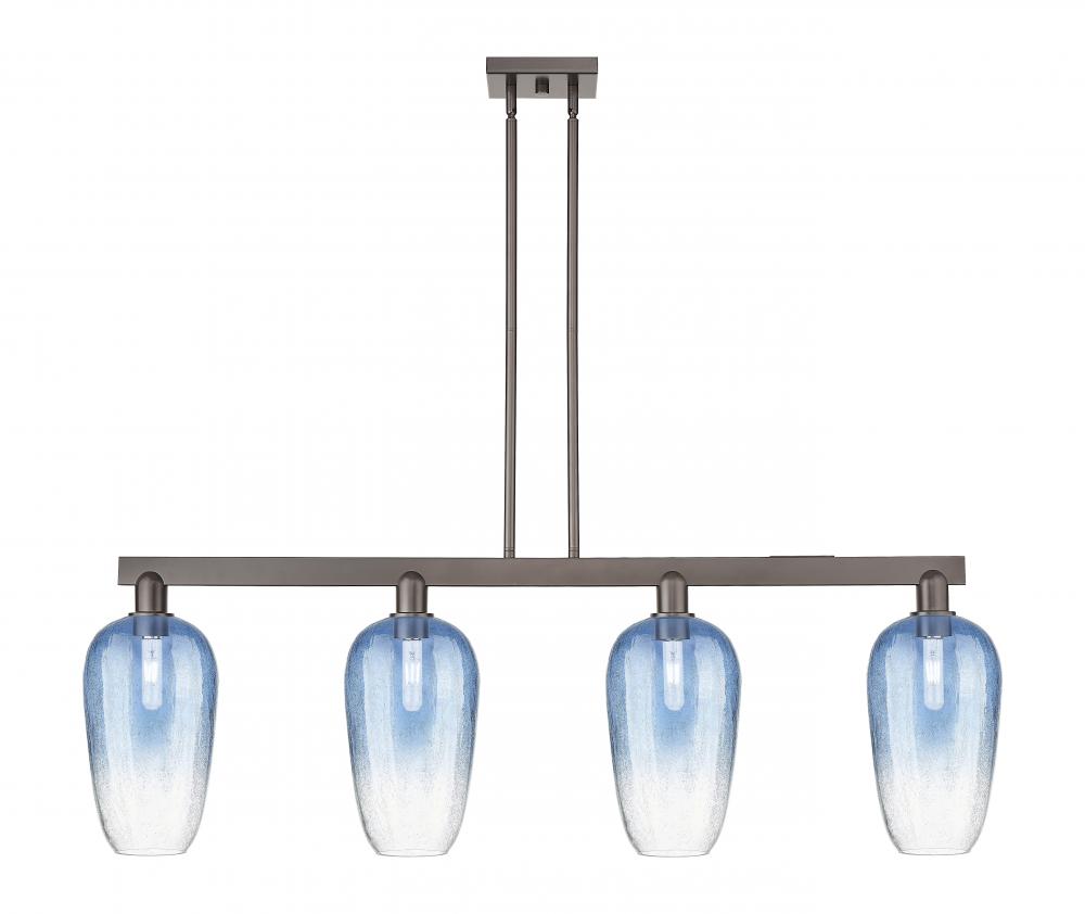 Brookhaven Flute - 4 Light - 48 inch - Oil Rubbed Bronze - Stem hung - Island Light